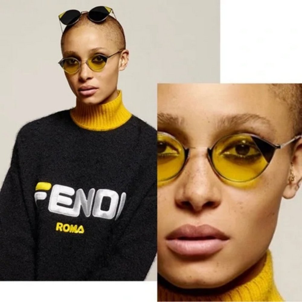 NWT Authentic Fendi cat eye sunglasses FF 0342/S B1Z/HO